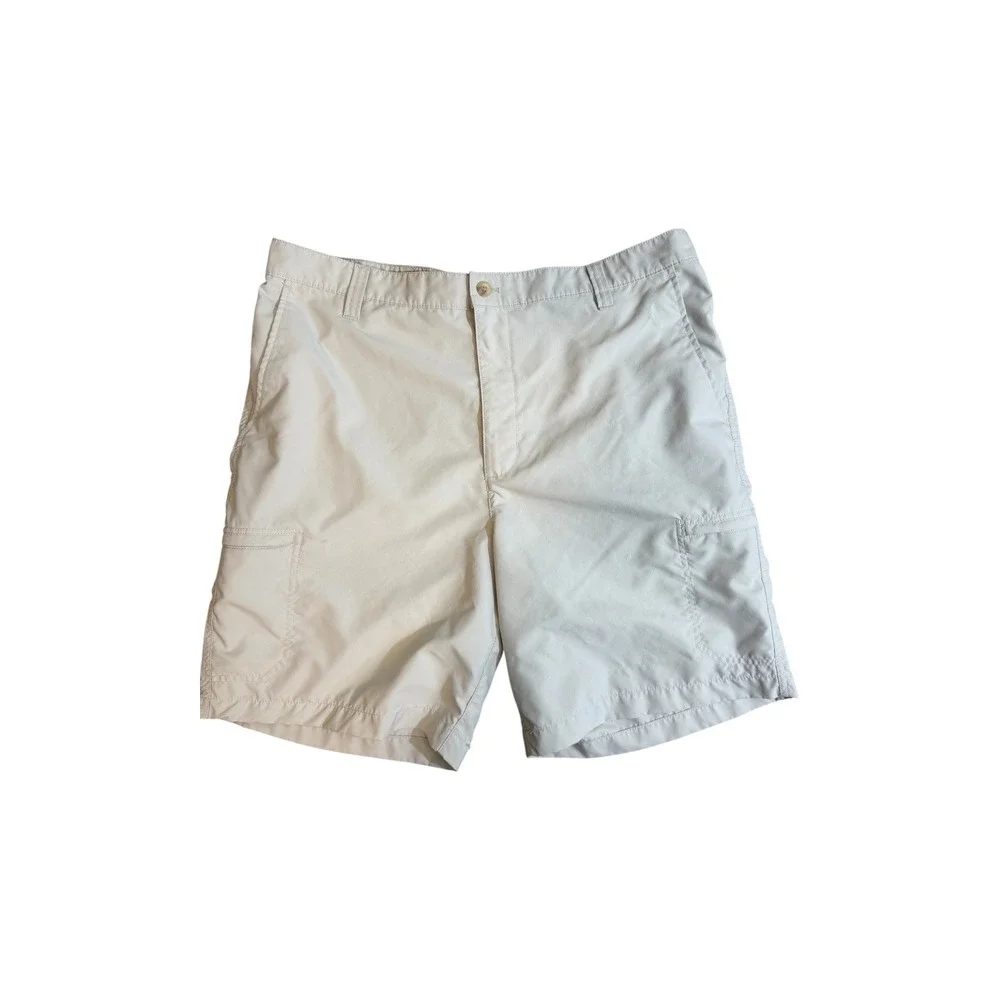 Chaps Golf Cargo Shorts Mens‎ 40 Beige Performance Lightweight Casual